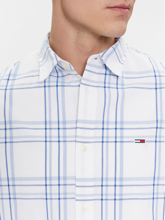 Tommy Jeans Tommy Jeans Πουκάμισο Poplin DM0DM18968 Λευκό Regular Fit
