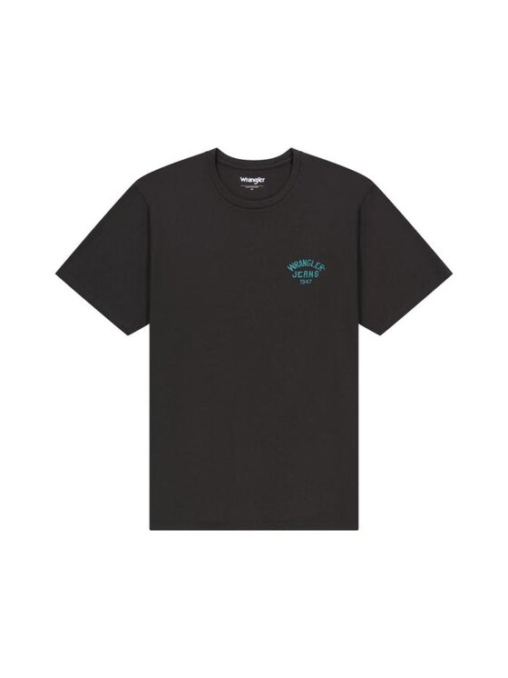 Wrangler Wrangler T-Shirt SMALL LOGO TEE 112362800 Czarny Regular Fit
