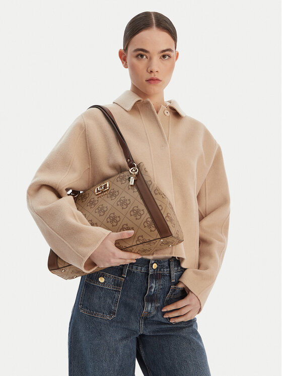 Guess Guess Дамска чанта Karnilla HWOS99 01220 Кафяв