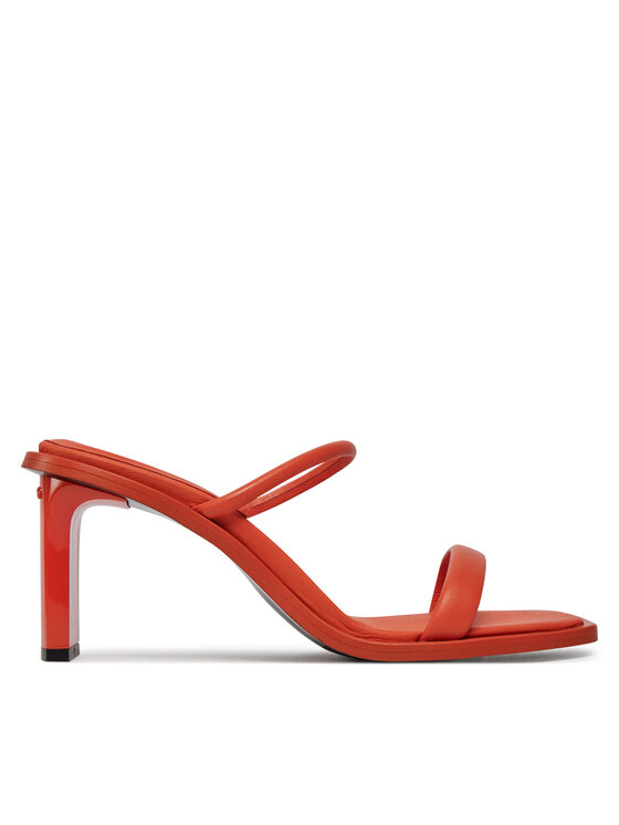 Şlapi Calvin Klein Padded Curved Stil Slide 70 HW0HW01992 Roșu