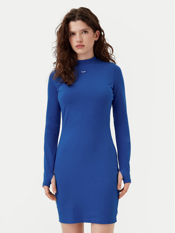 HUGO HUGO Hétköznapi ruha Nilla 50531138 Kék Slim Fit