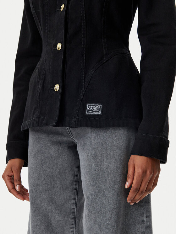 Versace Jeans Couture Versace Jeans Couture Geacă de blugi 78HAS457 Negru Slim Fit