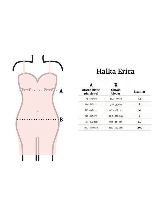 DKaren Lingerie DKaren Lingerie Halka Erica Biały Classic Fit