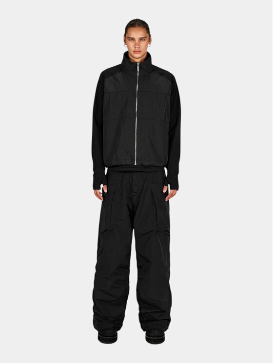 MADE BY SOCIETY MADE BY SOCIETY Kurtka anorak FLOW Hoodie - H17734 Czarny Basic Fit