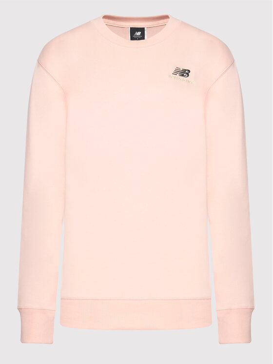 New Balance New Balance Суитшърт Unisex UT21501 Розов Relaxed Fit