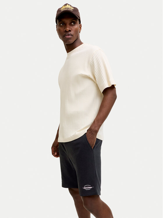 Jack & Jones Jack & Jones Спортни шорти Gordon Brandon 12292136 Черен Regular Fit
