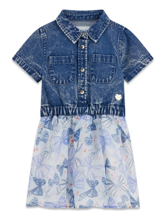 Guess Kids Guess Kids Sukienka codzienna 180110 Kolorowy Classic Fit