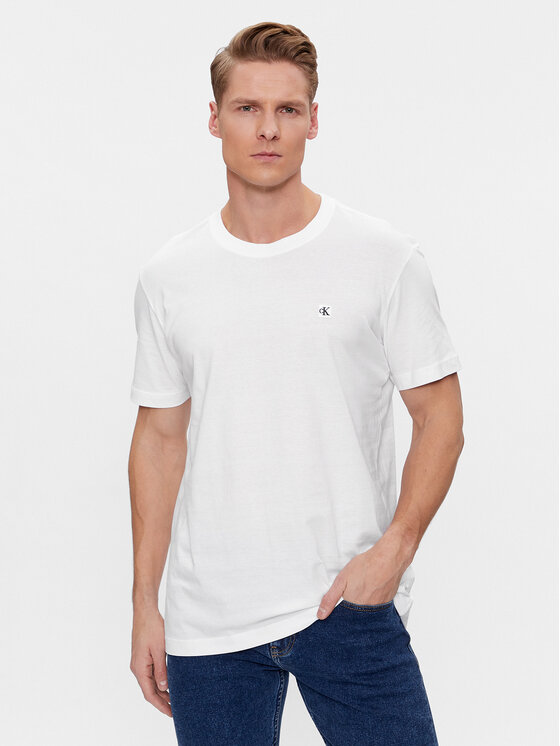 Calvin Klein Jeans Calvin Klein Jeans Tricou J30J325268 Alb Regular Fit