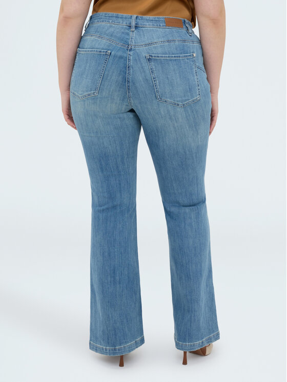 Fiorella Rubino Fiorella Rubino Jeansy P464T305308N024 Niebieski Flare Fit