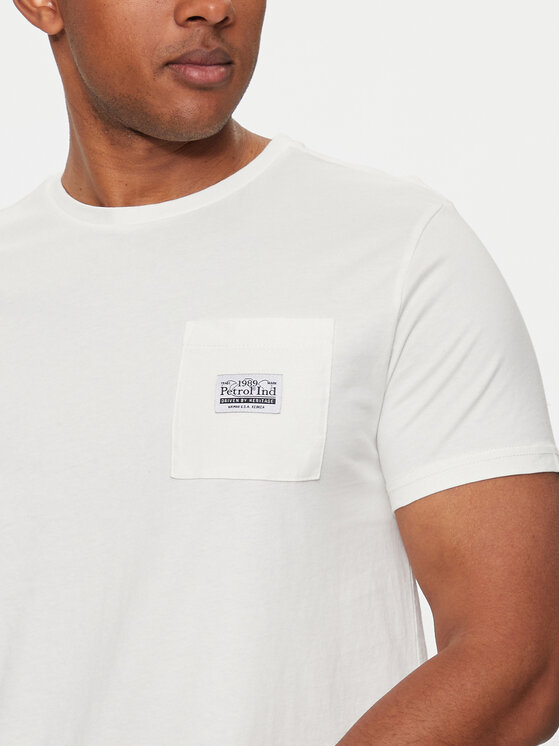 Petrol Industries Petrol Industries T-Shirt M-1040-TSR639 Λευκό Regular Fit
