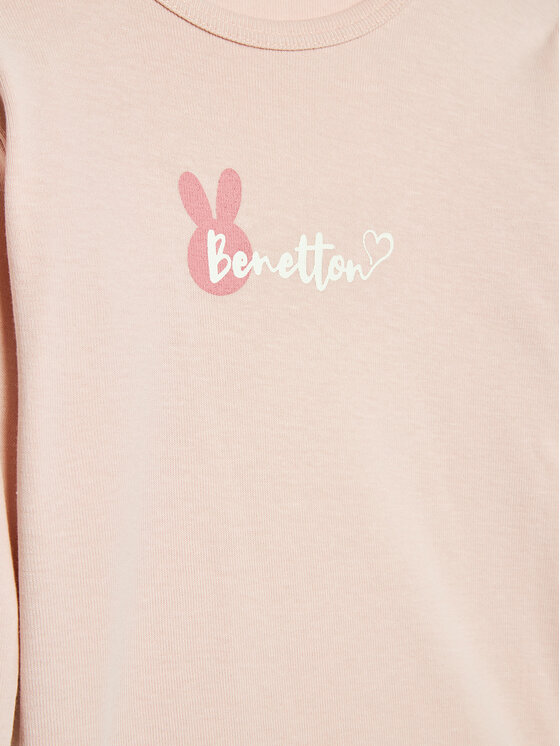 United Colors Of Benetton United Colors Of Benetton Bluzka 3I9WA100T Różowy Regular Fit