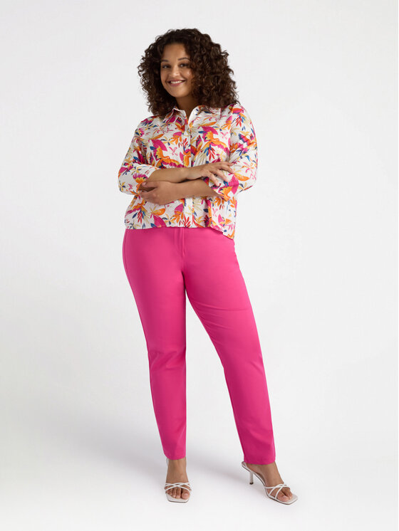 Fiorella Rubino Fiorella Rubino Pantaloni di tessuto P088L002232N019 Rosa Regular Fit