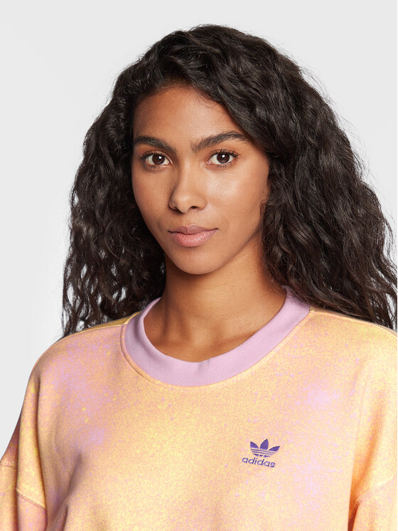 adidas adidas Majica dugih rukava Allover Print HL6599 Šarena Loose Fit