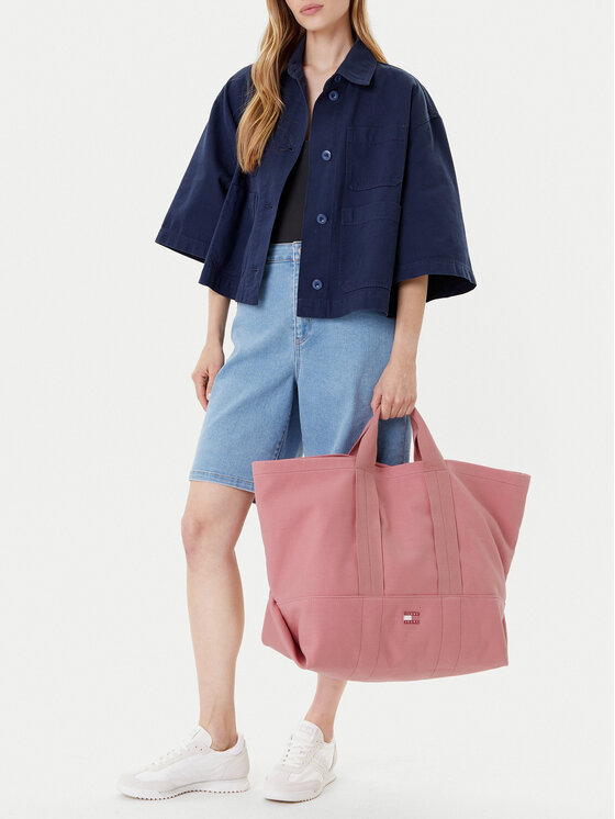Tommy Jeans Tommy Jeans Сумка Tjw Tote Edition Canvas AW0AW17542 Рожевий