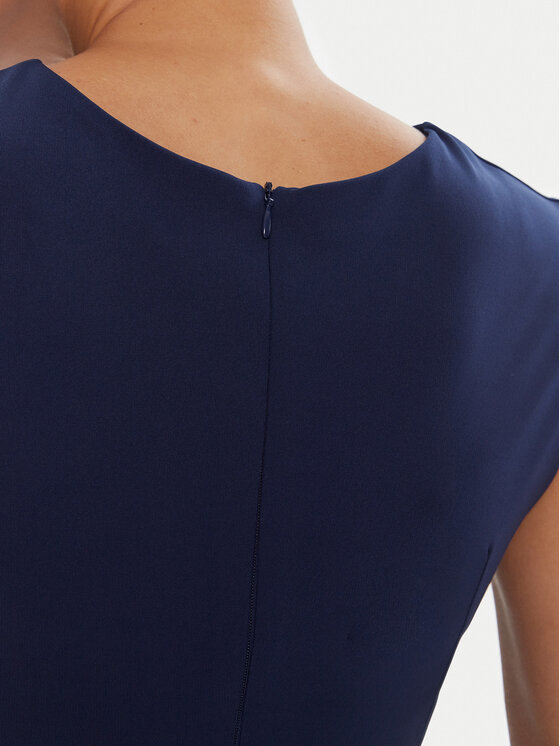 Rinascimento Rinascimento Kokteiļkleita CFC0125332003 Tumši zils Slim Fit
