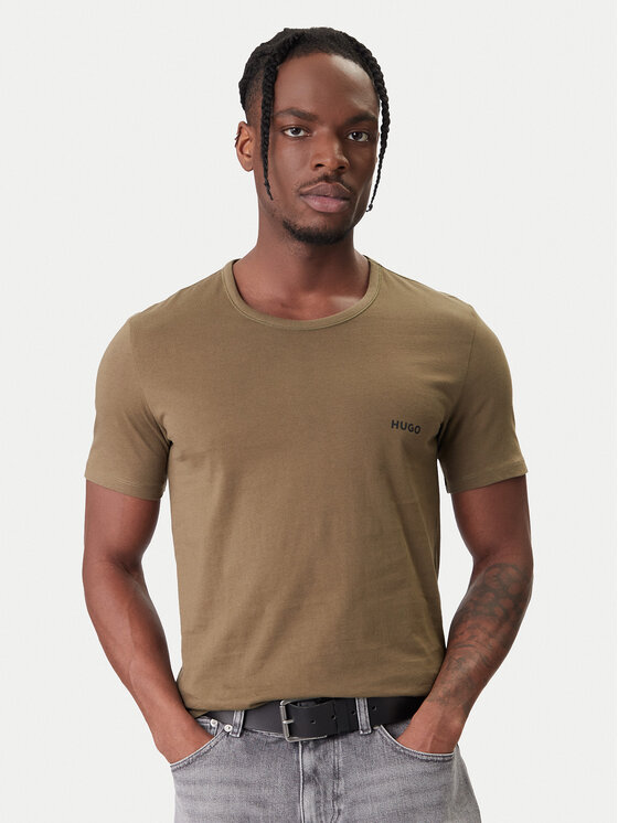 HUGO HUGO Комплект тениски Rn Triplet P 50532811 Черен Regular Fit