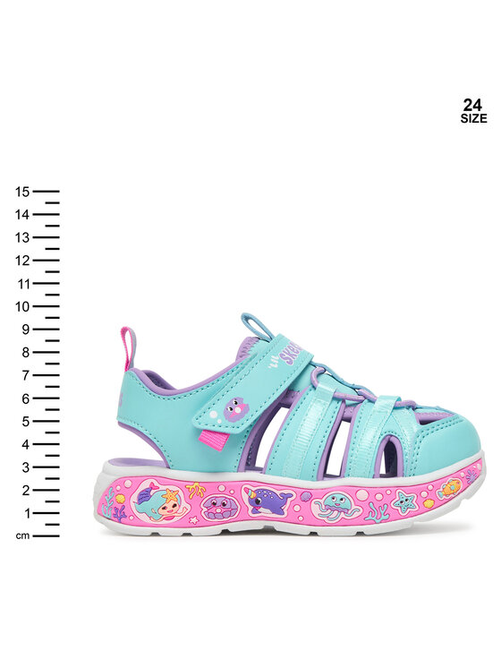 Skechers Skechers Sandali Play Scene Splash - Cute Crew 303162N/TQLV Blu