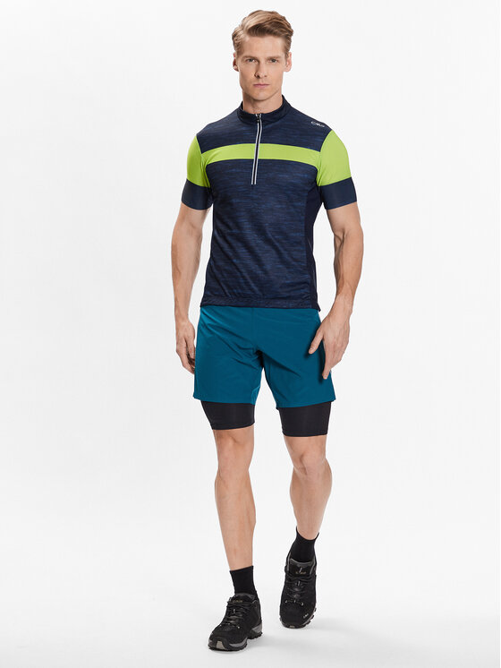 CMP CMP Cyklistické tričko 33N6777 Modrá Regular Fit