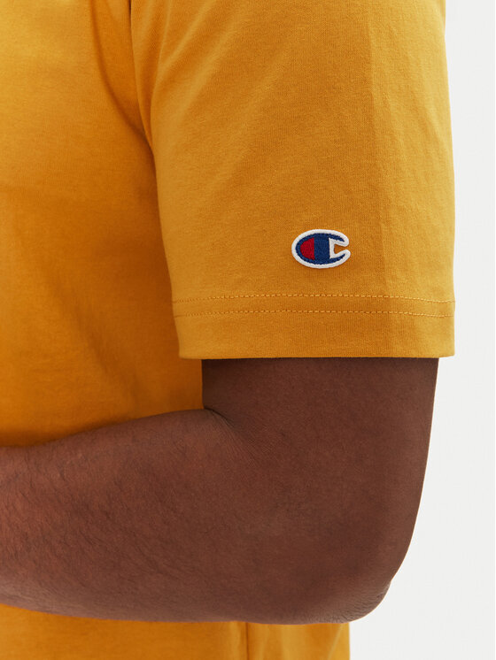 Champion Champion Тишърт 220761 Жълт Loose Fit