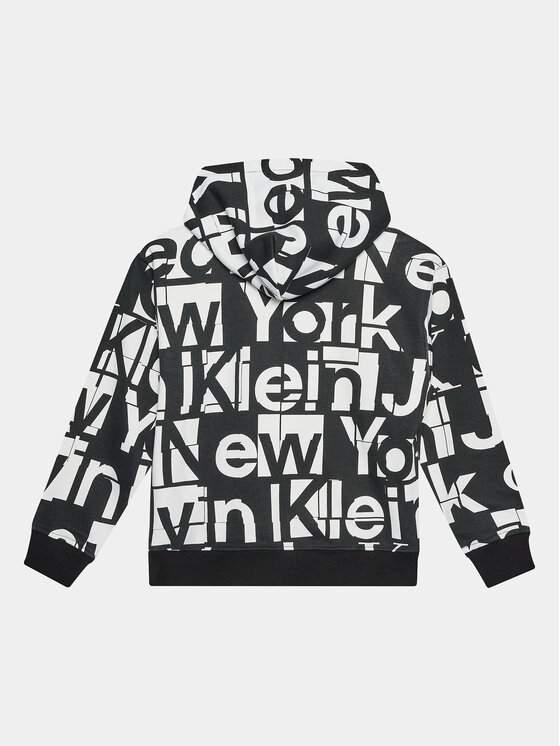 Calvin Klein Jeans Calvin Klein Jeans Sweatshirt Grid IB0IB01942 Schwarz Regular Fit