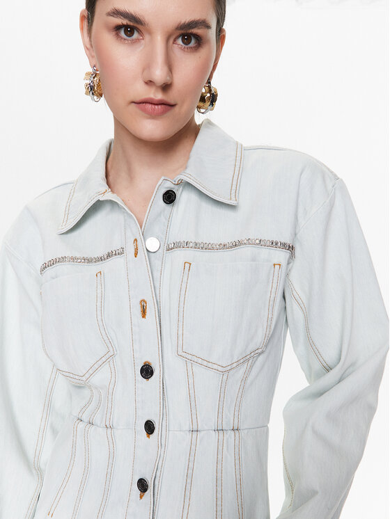 Gestuz Gestuz Jeans haljina Calia 10906914 Plava Regular Fit