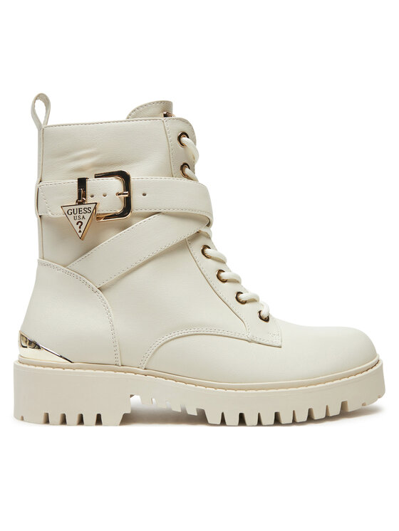 Botine Guess Olsy FLFOLS ELE10 Écru