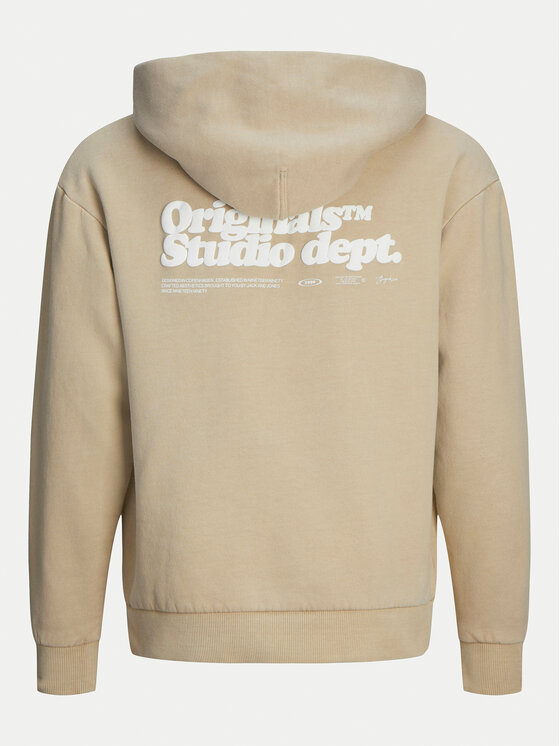 Jack&Jones Junior Jack&Jones Junior Majica dugih rukava Vermont Wash 12263296 Bež Loose Fit