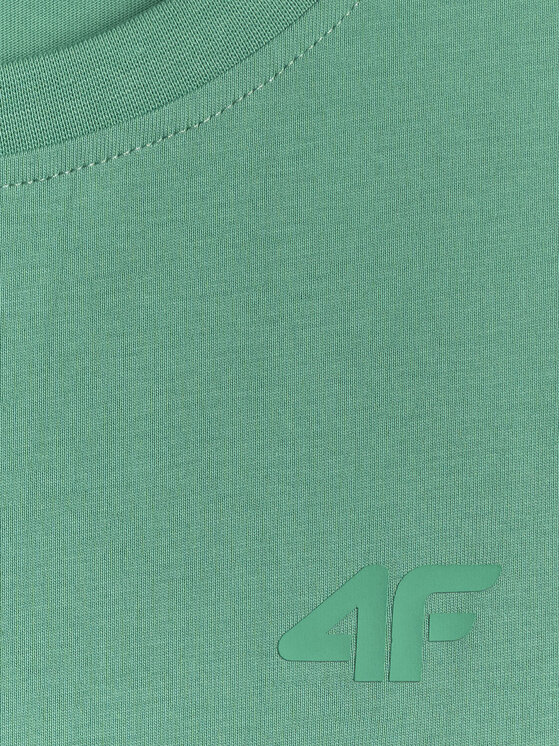4F 4F Tank top BASIC 5 Turkusowy Regular Fit
