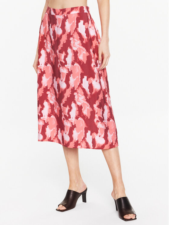 Moss Copenhagen Moss Copenhagen Midi sijonas Magnella 17254 Rožinė Regular Fit