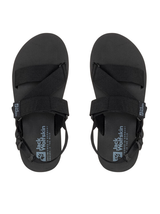 Jack Wolfskin Jack Wolfskin Sandały Urban Entdeckung Belt Sandal 4056711 Czarny
