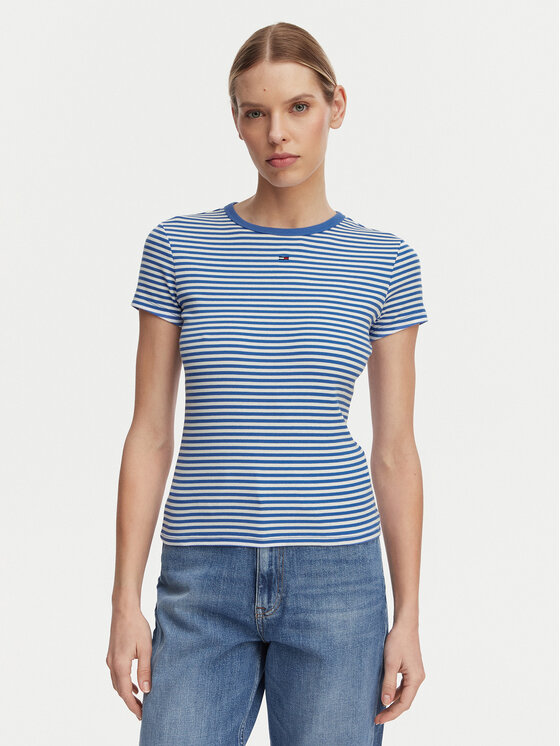 Tommy Jeans Set de tricouri DW0DW21430 Colorat Slim Fit