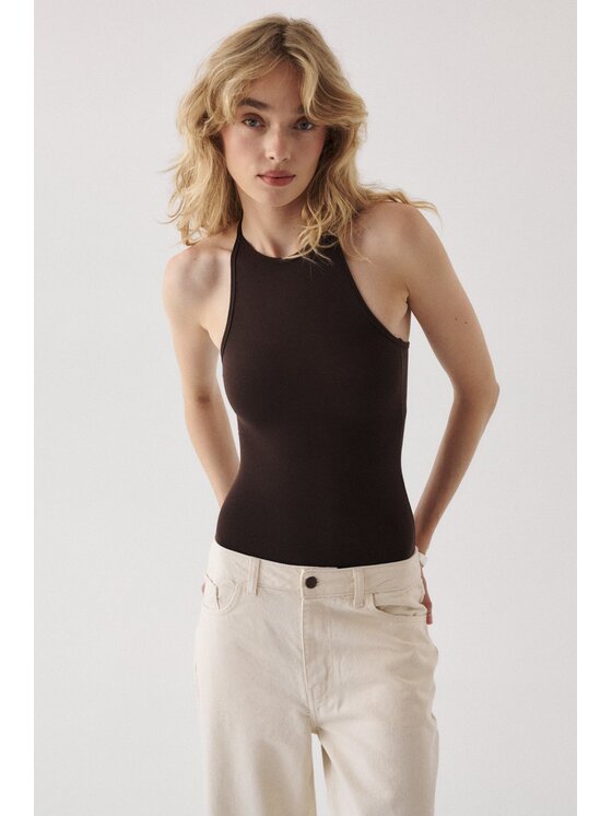 NAGO NAGO Body Nago25 Brązowy Close Fit