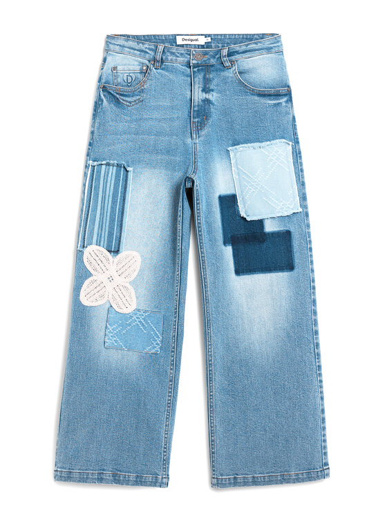 Desigual Desigual Farmer Patch Crochet 26SWDD24 Színes Straight Fit