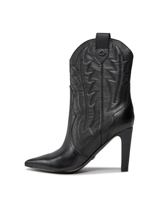 Guess Guess Каубойски обувки FL8CZA LEA10 Черен