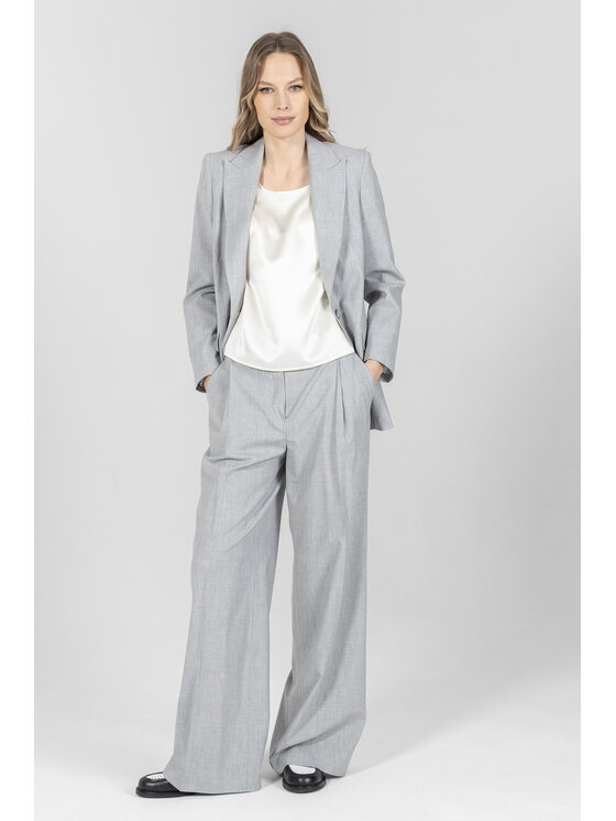 Deni Cler Milano Deni Cler Milano Spodnie materiałowe W-DC-5202-F2-A1-81-1 Szary Loose Leg