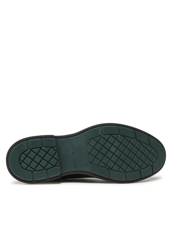 Tommy Hilfiger Tommy Hilfiger Sztyblety Elevated Rounded Lth Chelsea FM0FM04183 Czarny