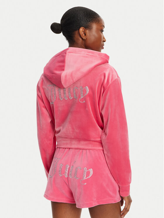 Juicy Couture Juicy Couture Світшот Iccle JCWAS125308 Рожевий Loose Fit