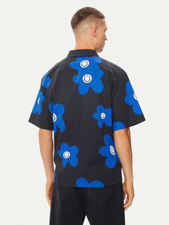 HUGO Hugo Koszula Eligino 50513855 Czarny Oversize
