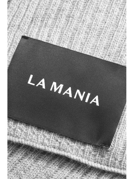 La Mania La Mania Szalik COZY SCARF BEIGE Szary
