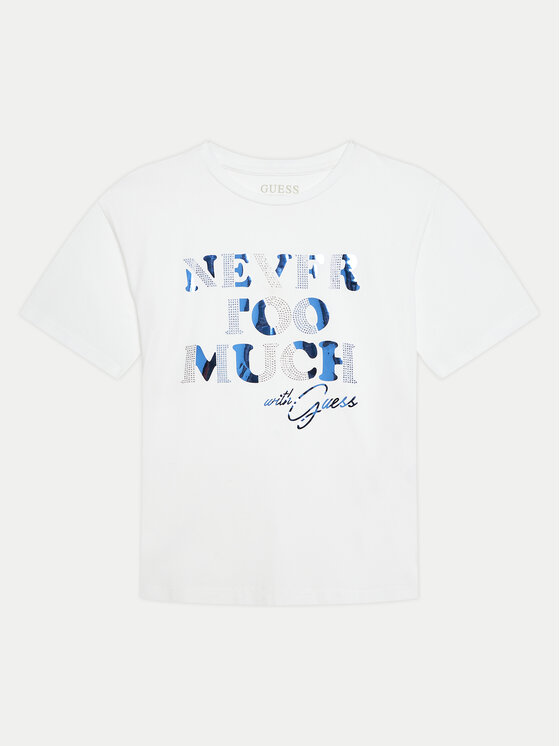 Guess T-Shirt J4YI41 K6YW4 Biały Regular Fit