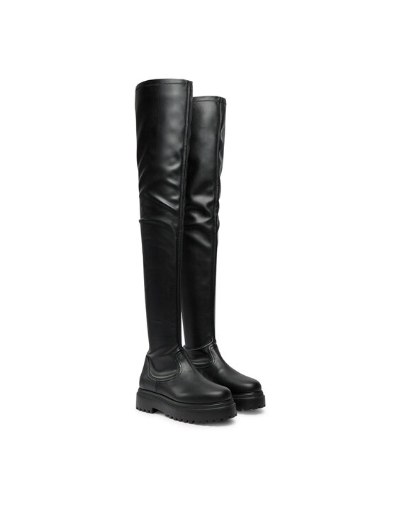 Le Silla Le Silla Čizme preko koljena Cuissard Ranger 6487V020M1PPFAK001 Crna