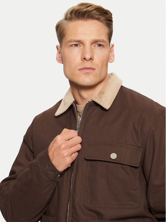 Solid Solid Prechodná bunda 21107829 Hnedá Regular Fit
