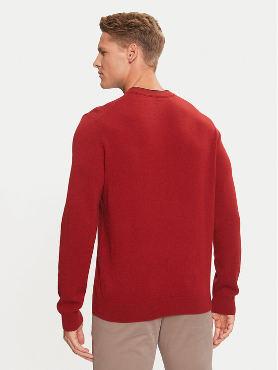 BOSS Boss Megztinis 50526844 Raudona Regular Fit