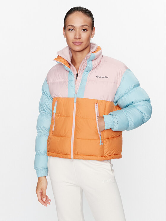 Columbia Giubbotto invernale Pike Lake II Cropped Jacket Arancione Regular Fit, taglia : M