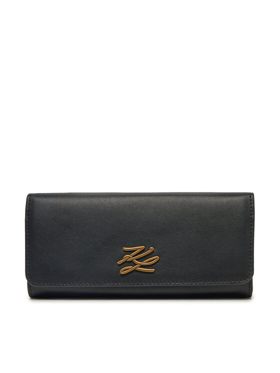 KARL LAGERFELD Damen Geldbörse A1W32111 Schwarz, Größe 00
