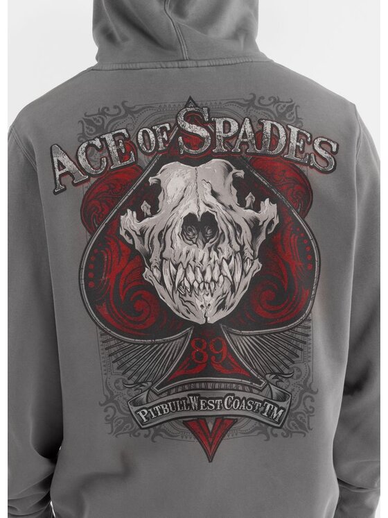 PITBULL PITBULL Bluza ACE OF SPADES Szary Regular Fit