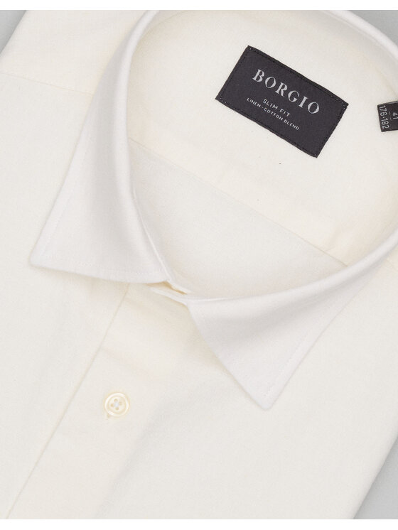 Borgio Borgio Koszula Canosa_00682 Biały Slim Fit