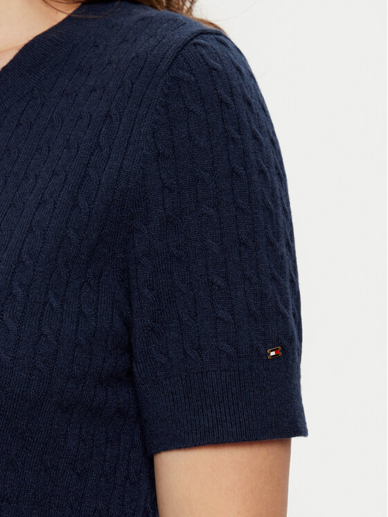 Tommy Hilfiger Tommy Hilfiger Kardigan WW0WW43958 Tumesinine Regular Fit