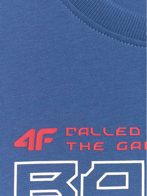 4F 4F T-Shirt THE GYM POWER Granatowy Loose Fit