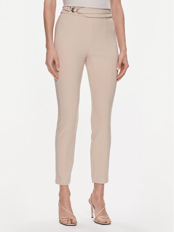 Marciano Guess Marciano Guess Hlače iz tkanine Karen 4RGB02 6869Z Bež Slim Fit